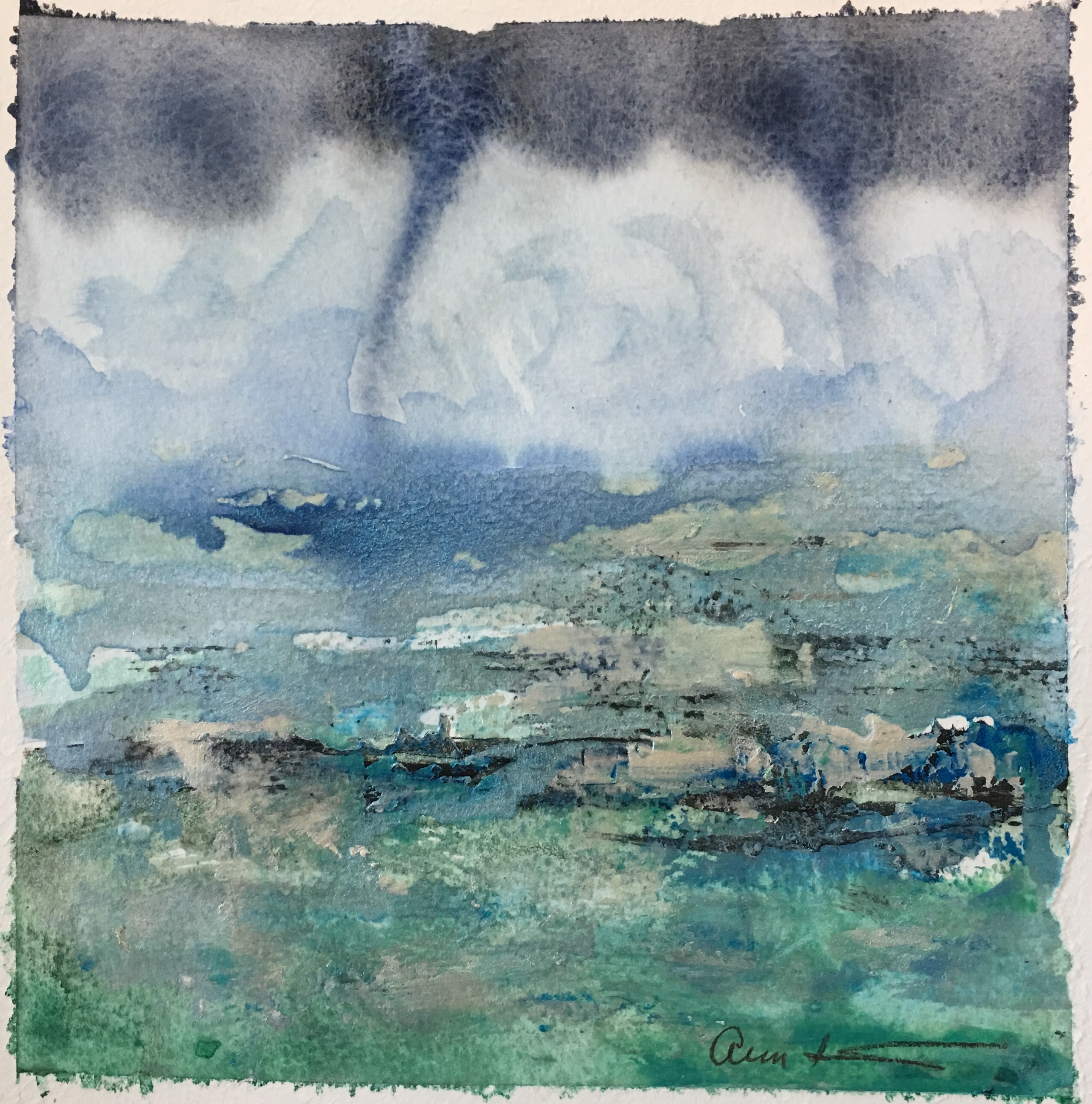 Dueling Funnel Clouds by Ann Stretton