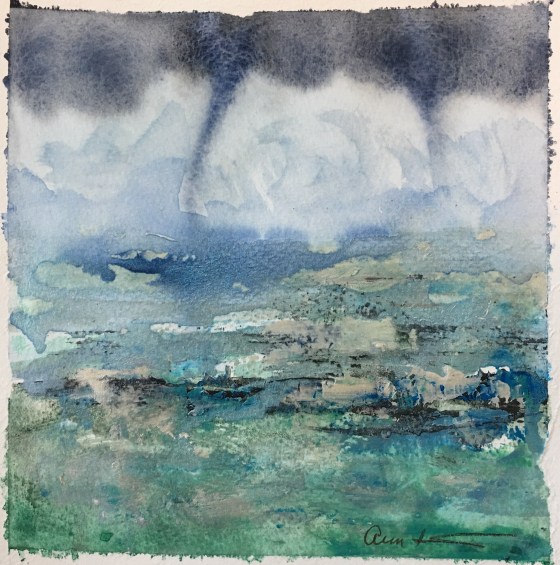 Dueling Funnel Clouds by Ann Stretton