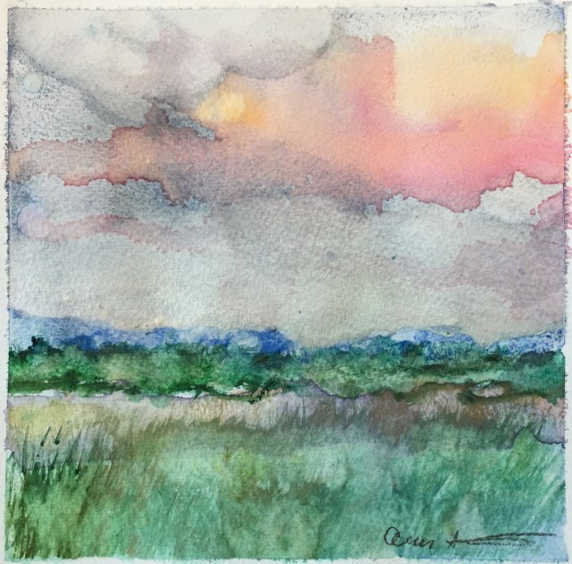 Orange Cloud by Ann Stretton