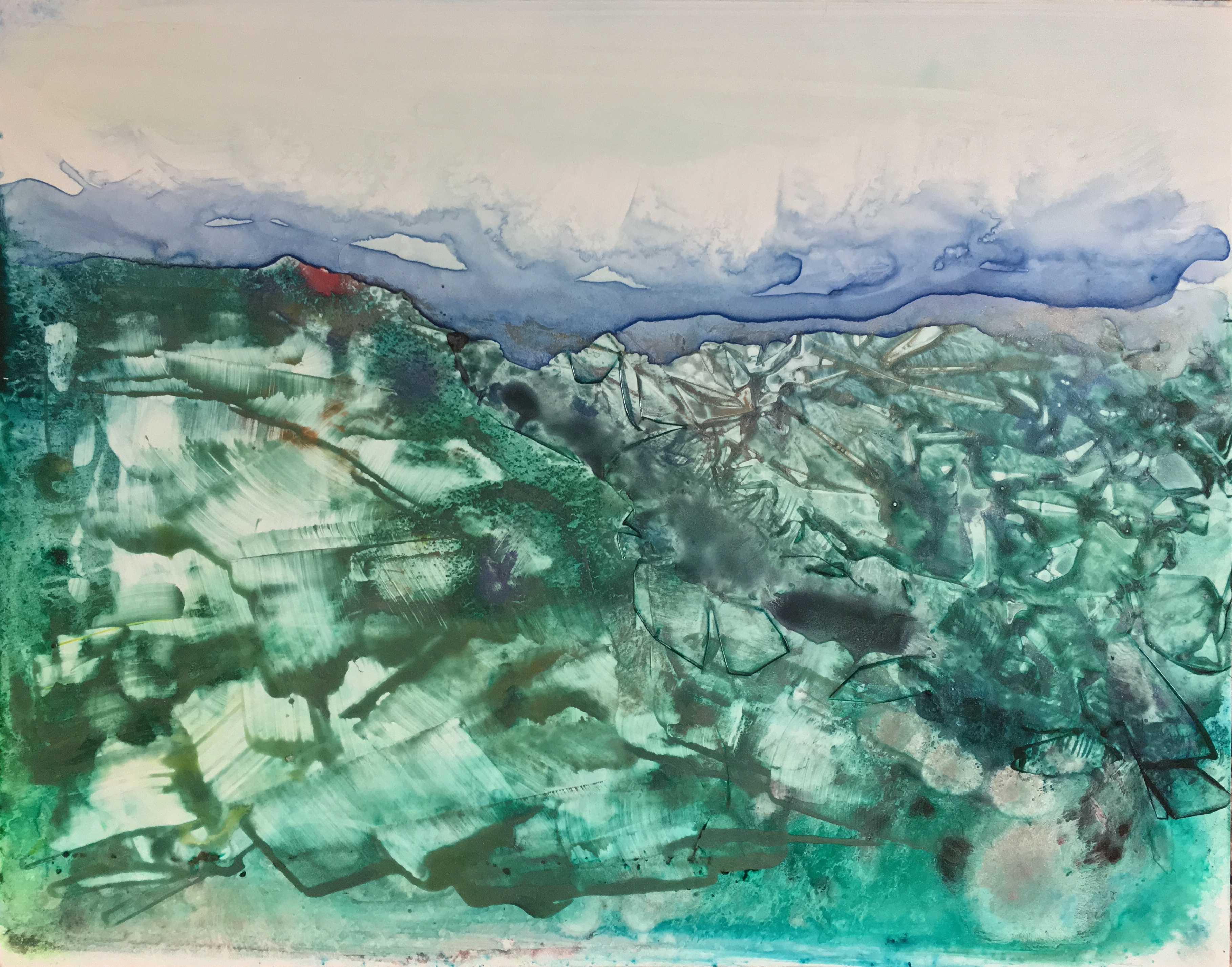 A Green Town Below by Ann Stretton