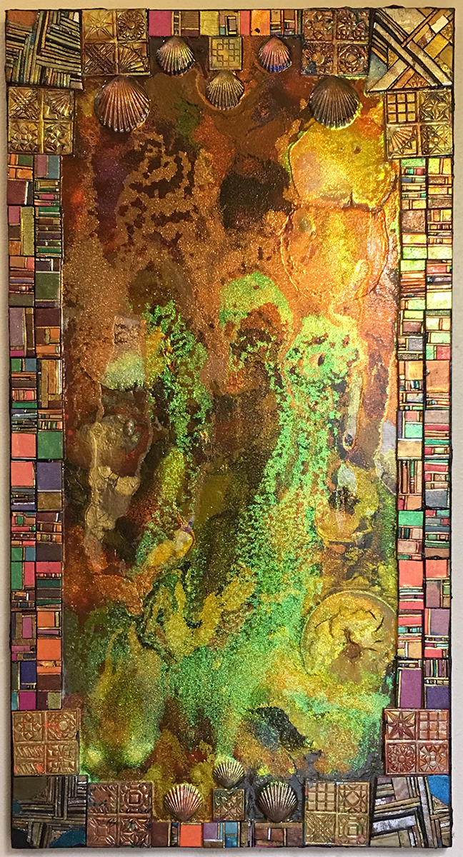 Untitled, Mixed Metallic Media, circa 2003, by Ann Stretton