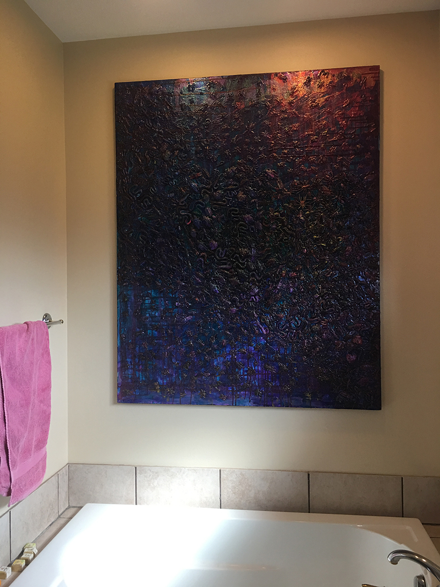 The Master Bath featuring "My Plague" circa 1996.