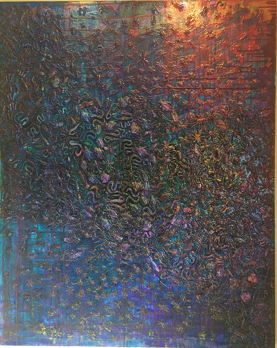 My Plague, Mixed Media, circa 1995, Ann Stretton