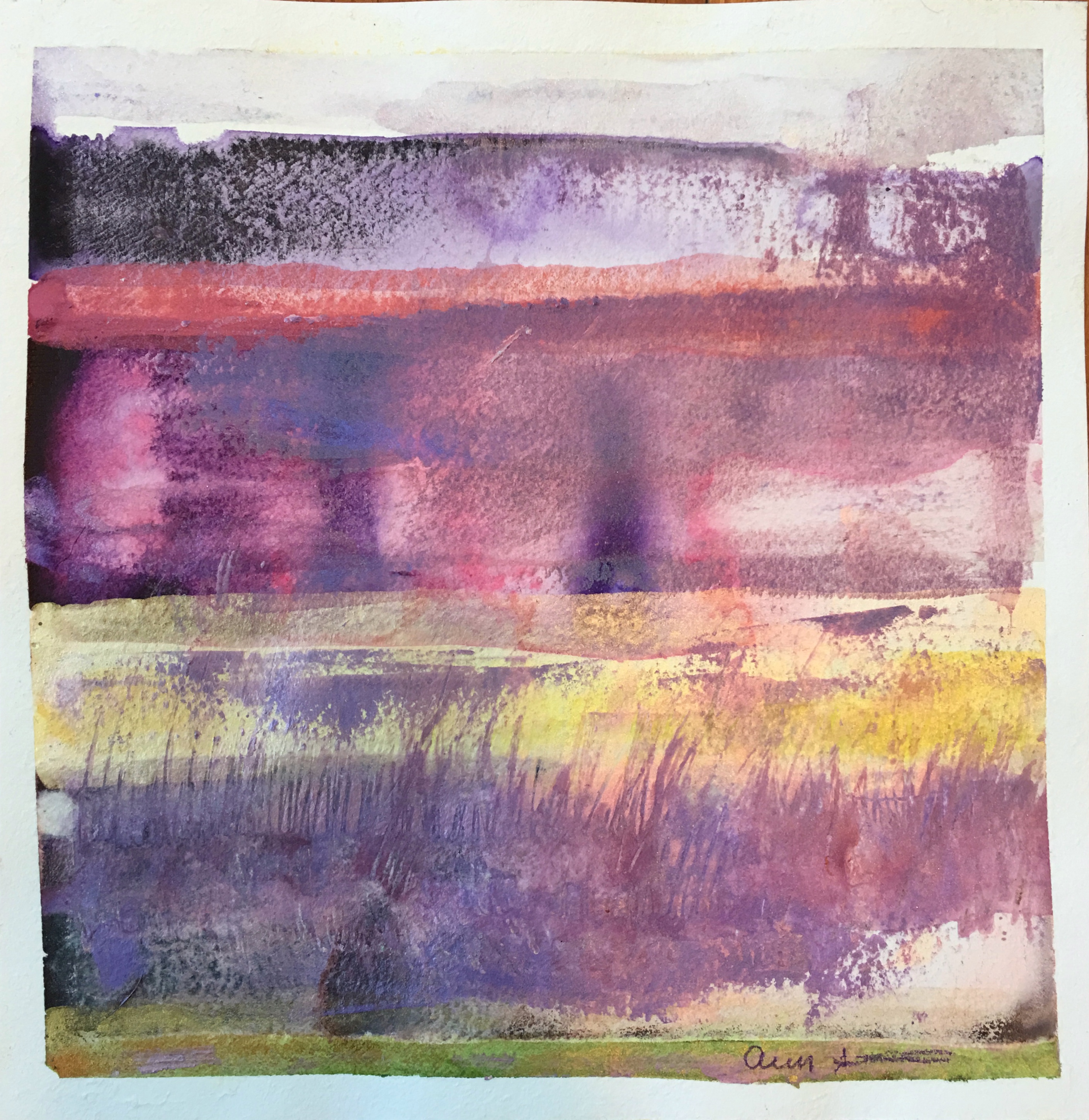 Purple Cliffs by Ann Stretton