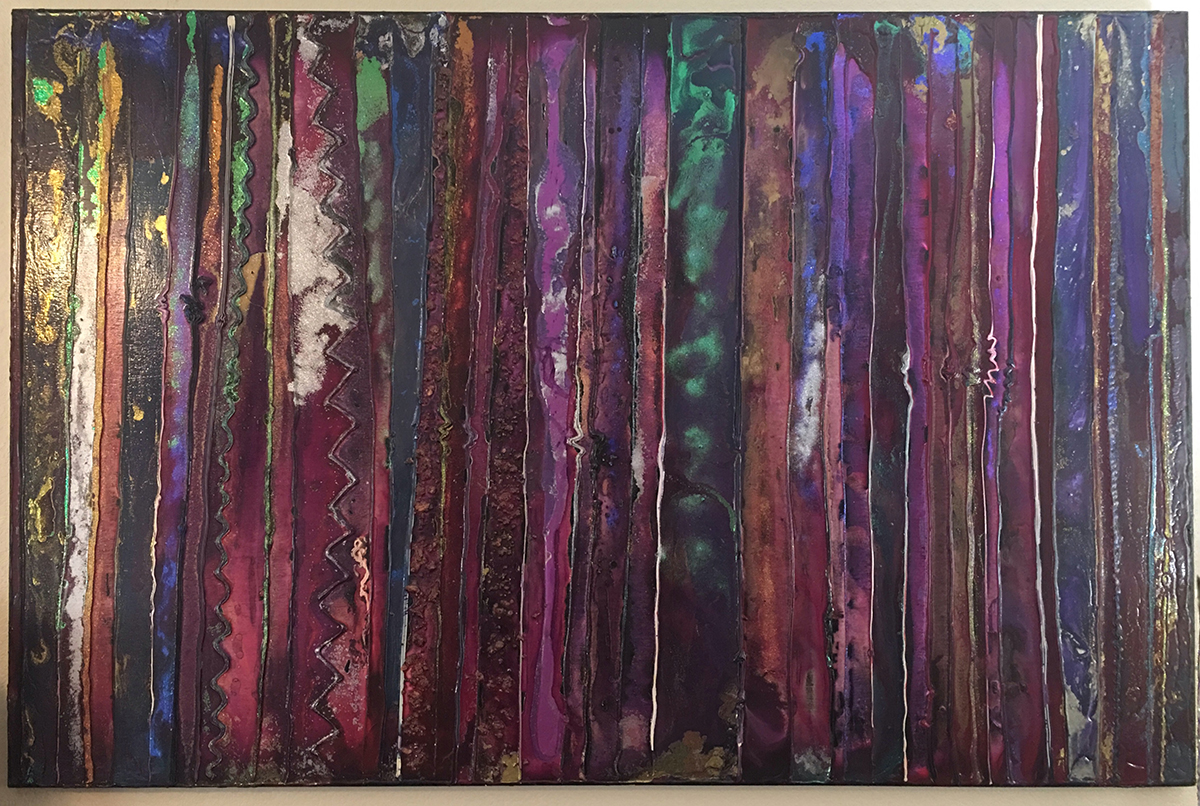 Satin Riots #1, Mixed Media, circa 1996, by Ann Stretton