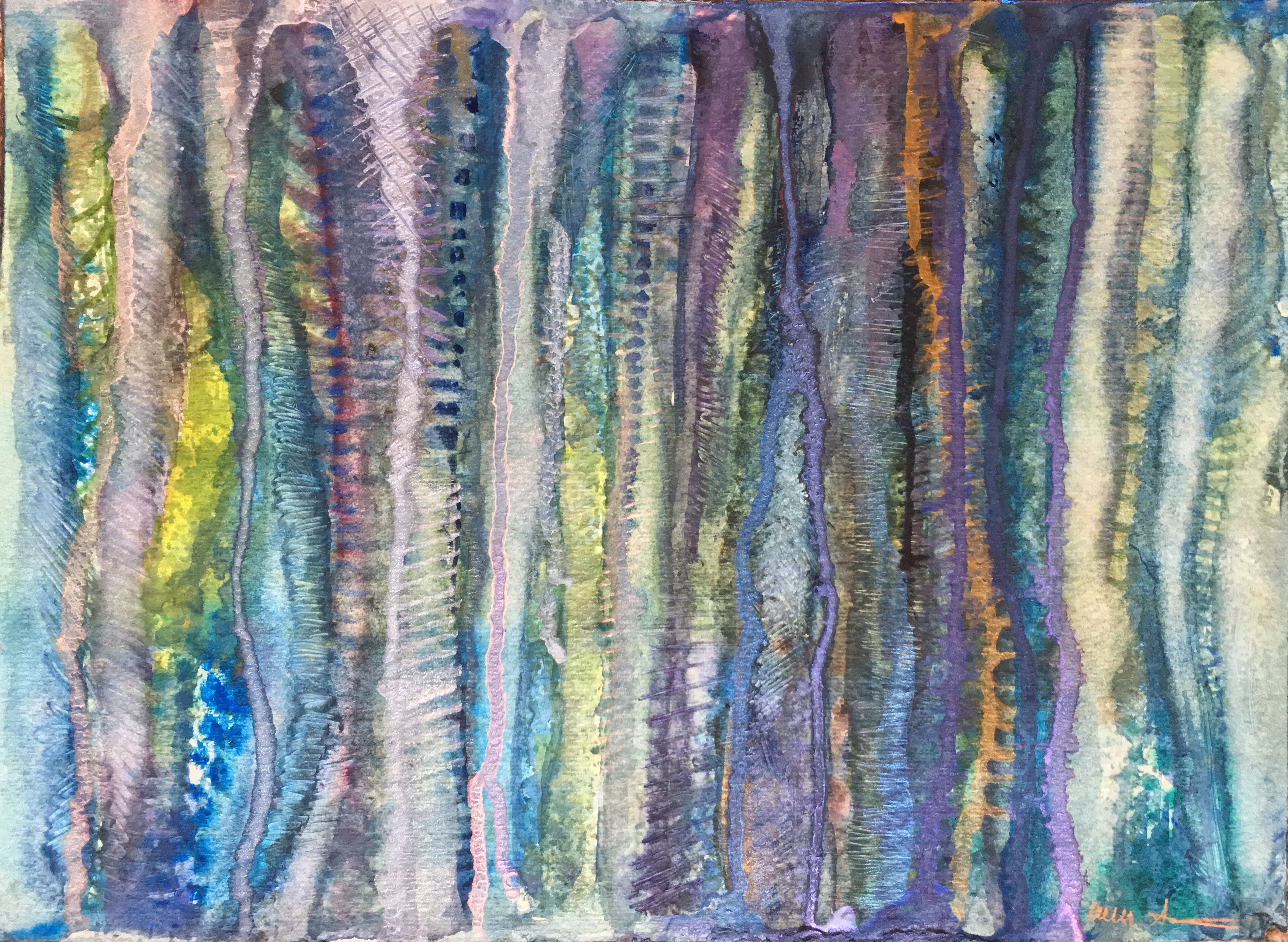 Striped Trees by Ann Stretton