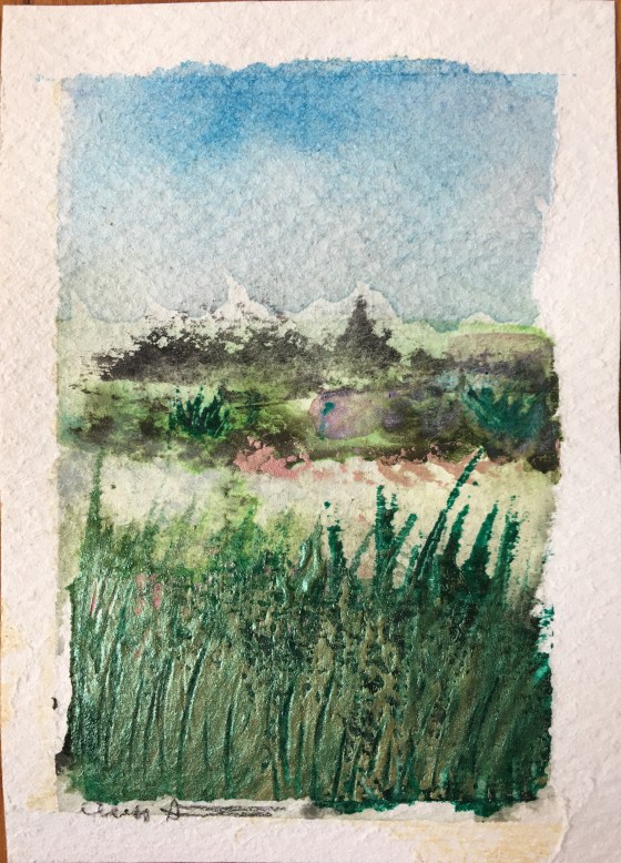 miniature abstract landscape