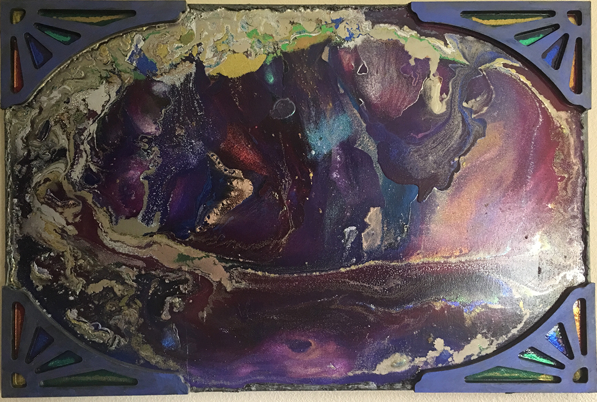 Untitled, Mixed Metallic Media, circa 2000, by Ann Stretton