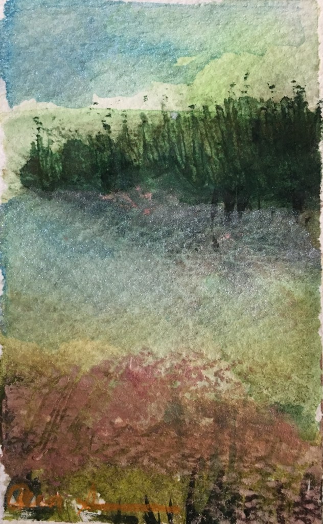 Humidity Blurs the Meadow by Ann Stretton