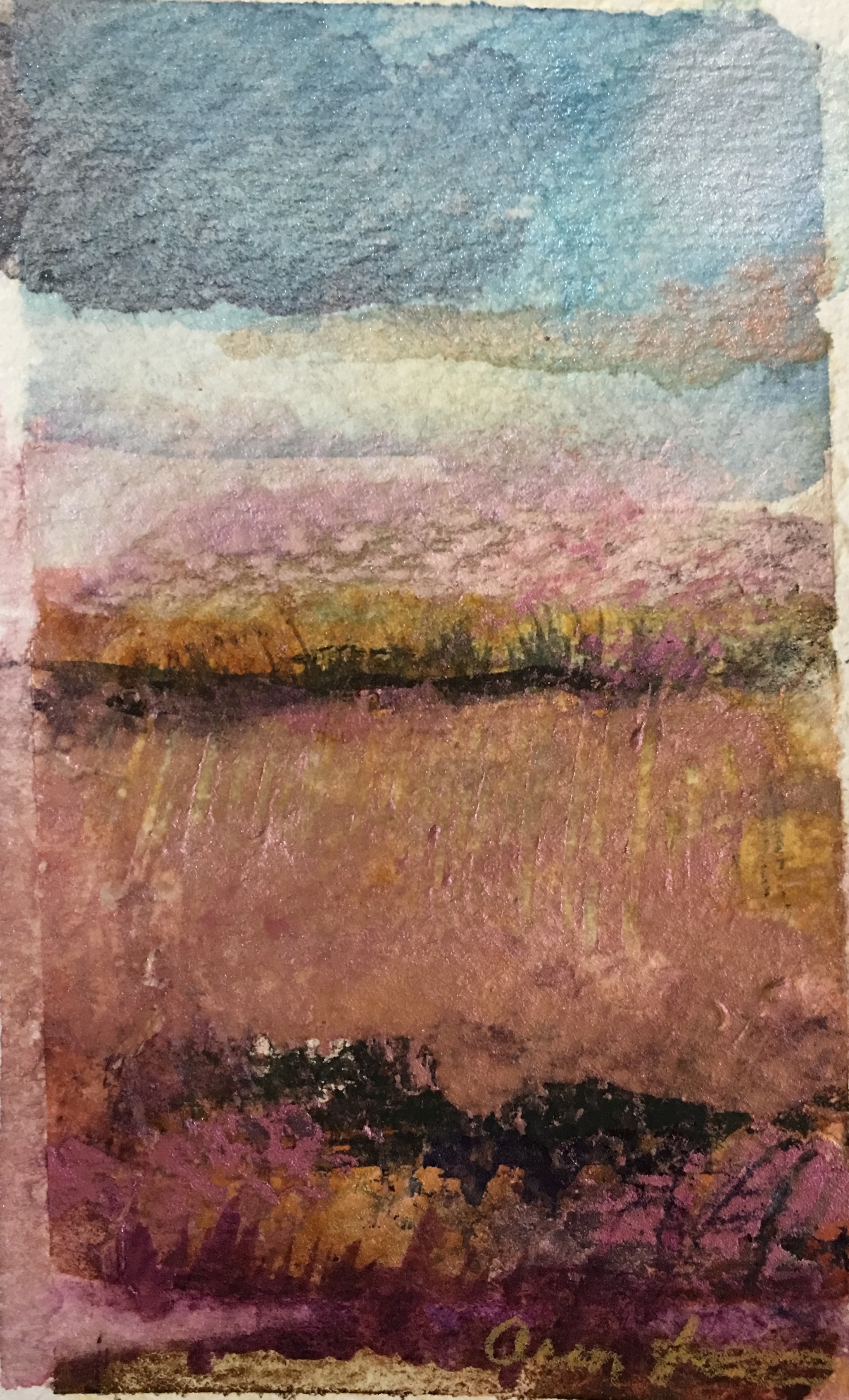 Storm Above the Red Plains by Ann Stretton