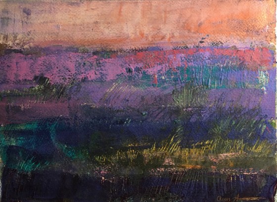 Warm Sunset Belies the Cold Soul of the Desert by Ann Stretton